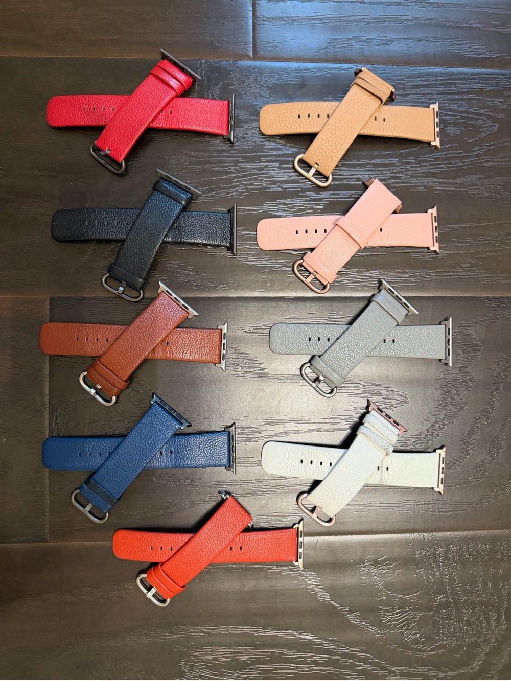 Leather Apple Watch Bands for 44/42 mm - 9 colors to choose from - $10 each